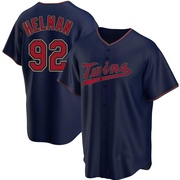 Navy Replica Michael Helman Youth Minnesota Twins Alternate Jersey