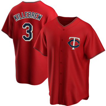 Men's Minnesota Twins 1969 Harmon Killebrew Mitchell & Ness Cream/Navy  Authentic Throwback Jersey