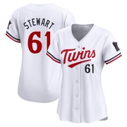 White Limited Brock Stewart Women's Minnesota Twins Home Jersey